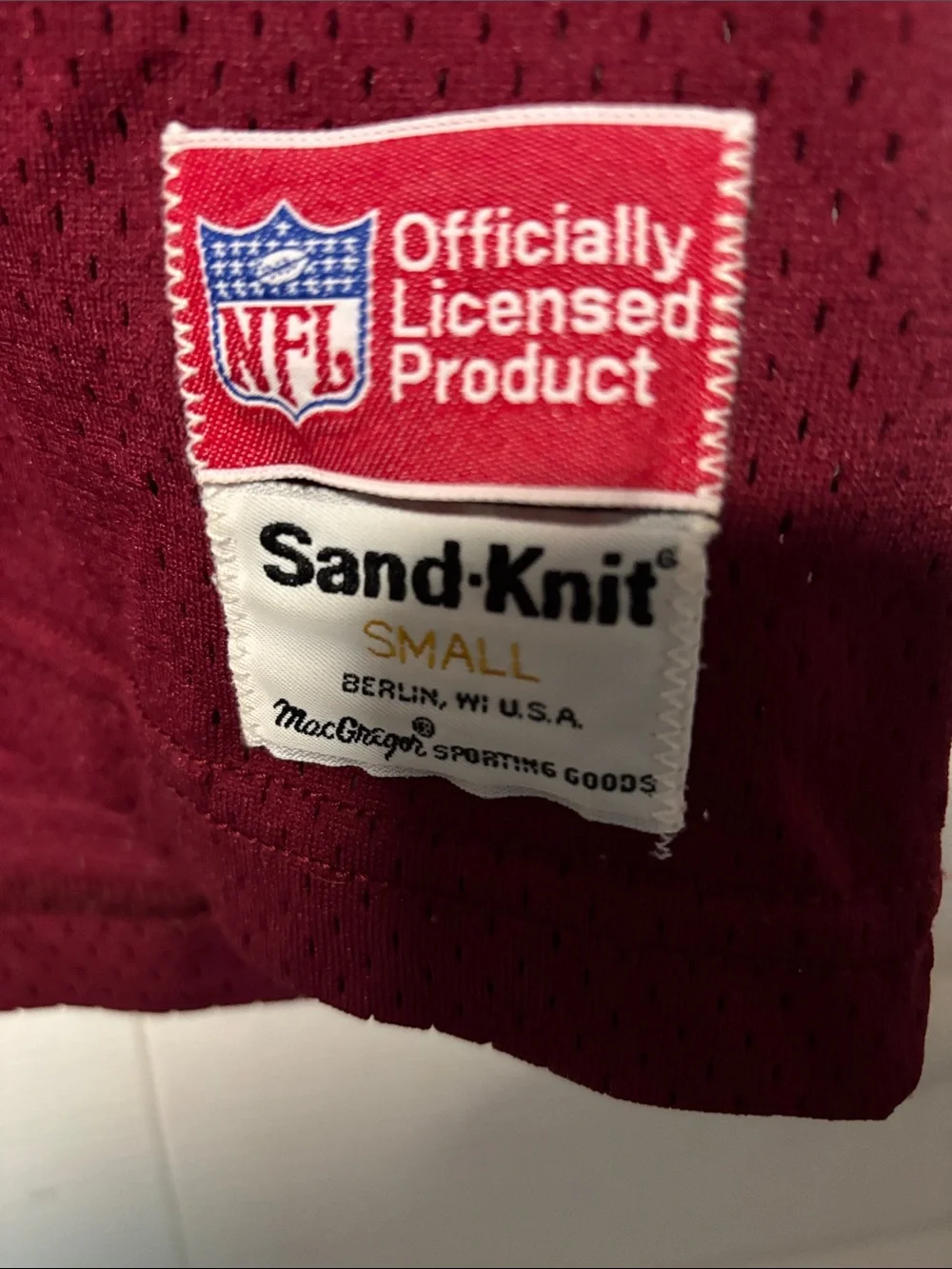 Washington Redskins vintage sand-knit Football Jersey with #10